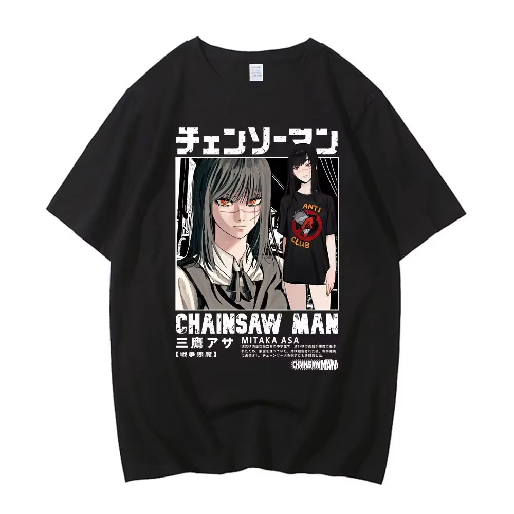 Anime Cosplay Chainsaw Man - 2026 Baru Chainsaw Man Asa Tee