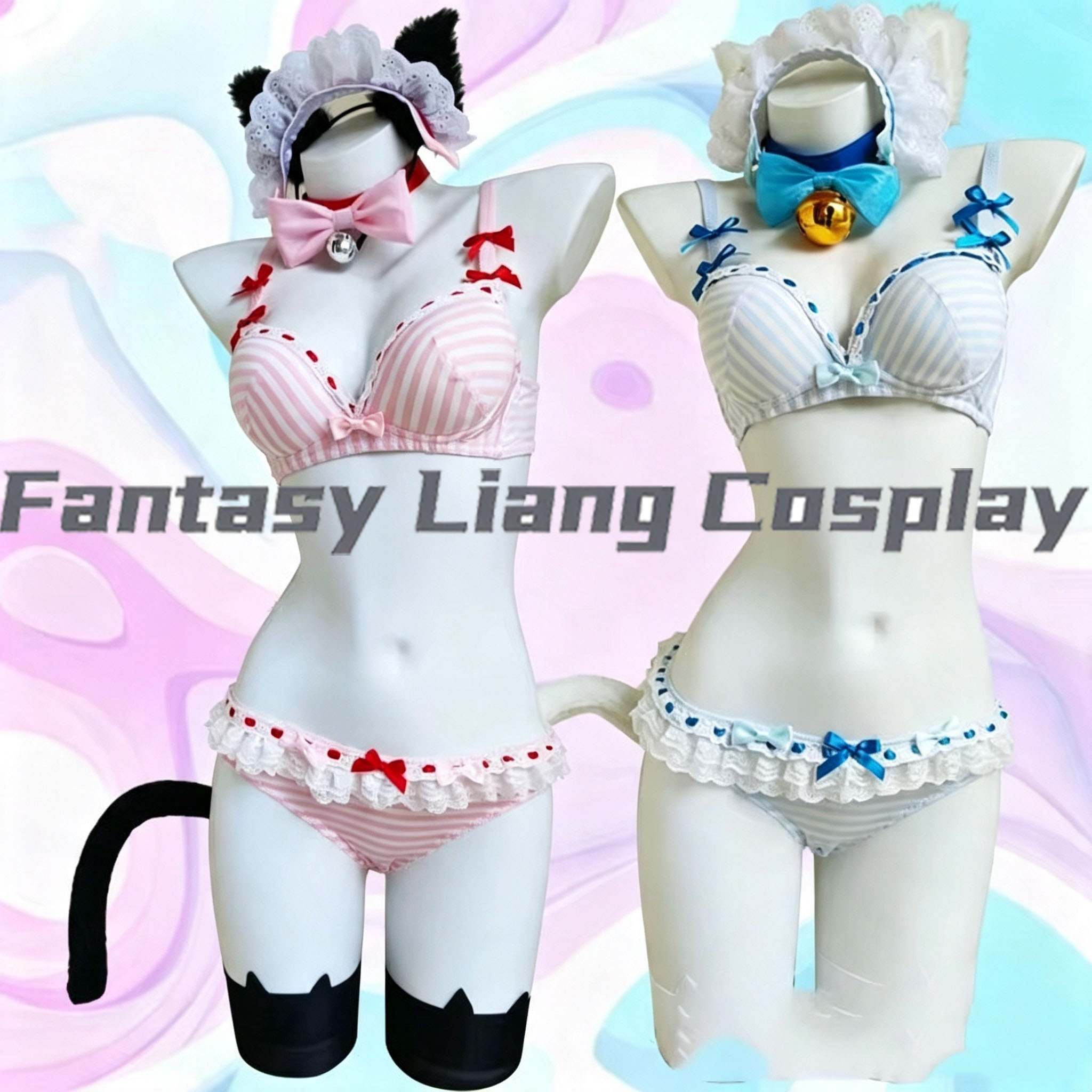 Anime Cosplay Bikini - Kostum Cosplay NEKOPARA Chocola Vanilla untuk