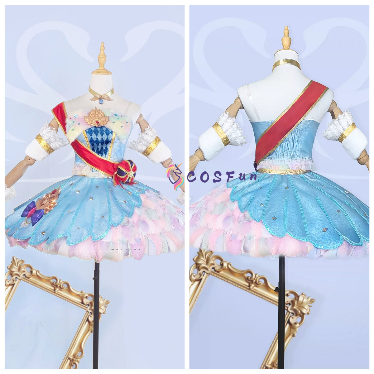 Anime Cosplay Lolita - Aikatsu! Kostum Cosplay Oozora Tsubasa Gaun