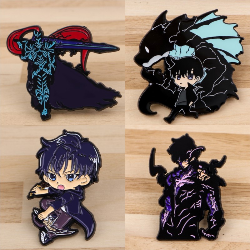 Anime Cosplay Makeup - Pin Enamel Kartun Anak Laki-Laki Q