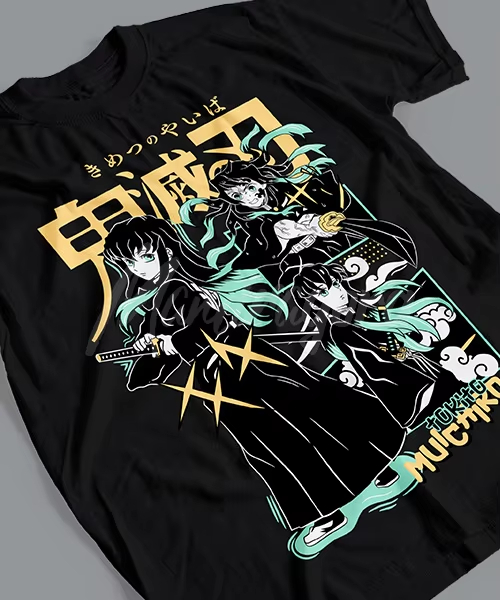Anime Cosplay Real - Kaos Grafis Anime Demon Slayer Tokito