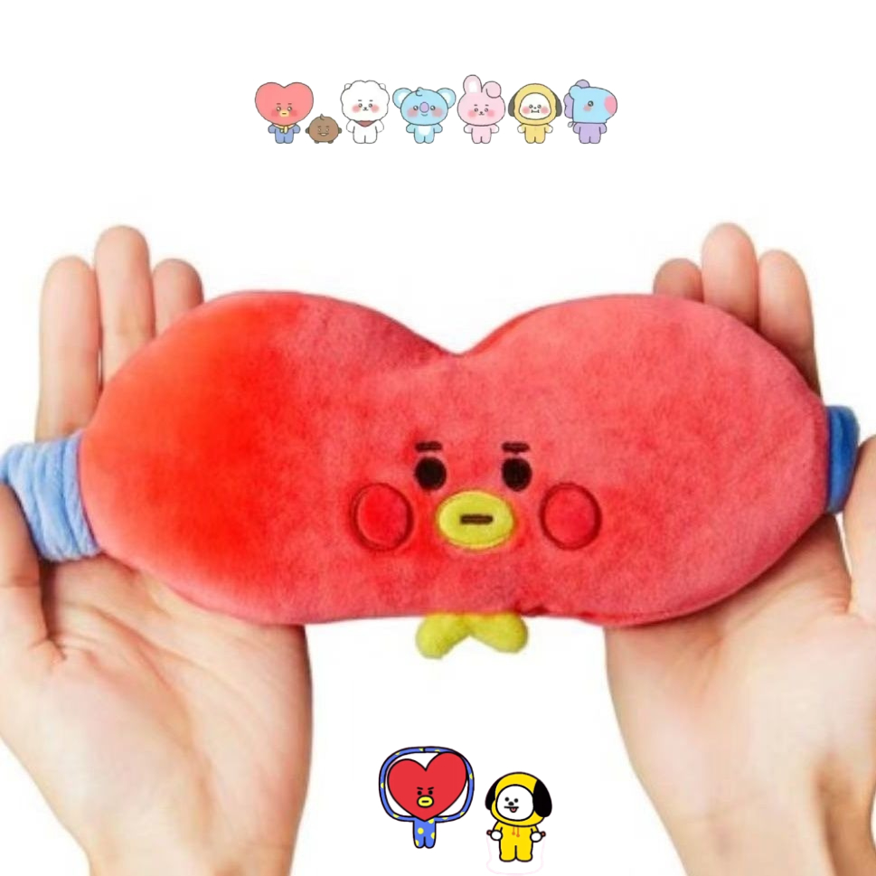 Anime Cosplay Mask - Masker mata boneka plush BT21 imut