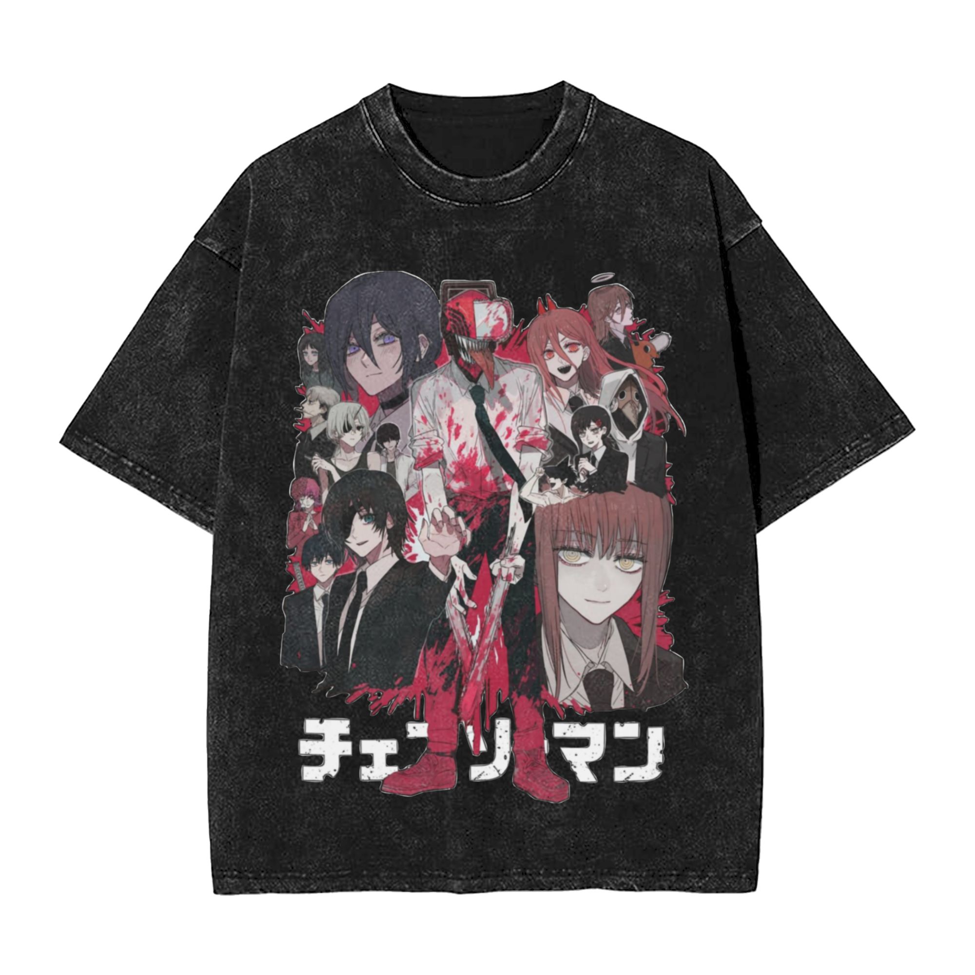 Kaos Katun Chainsaw Man, Kaos  - Anime Cosplay Chainsaw Man ulasan dan harga