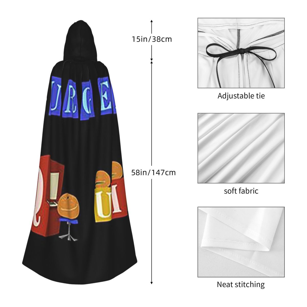 Burger Quiz Logo Baru Jubah Pa - Anime Cosplay Quiz ulasan dan harga