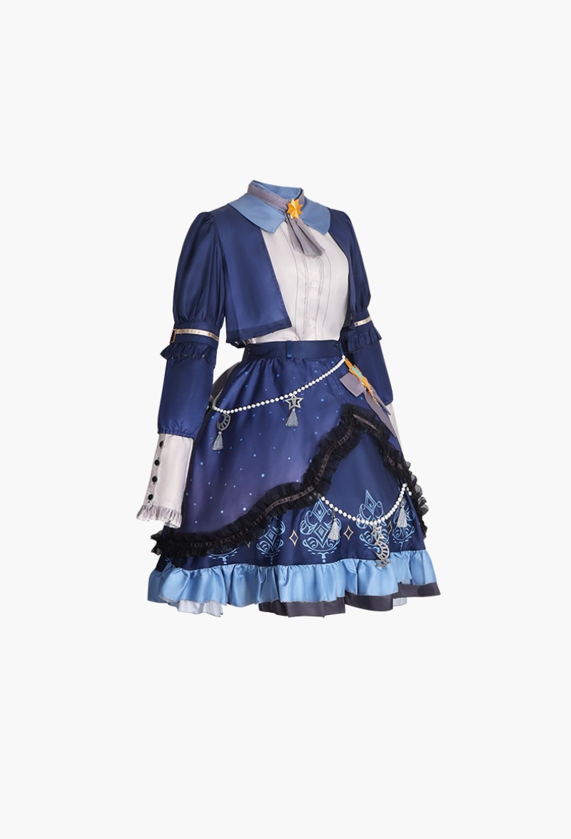 Gaun Warna-warni Bintang PJSK  - Anime Cosplay Dress ulasan dan harga