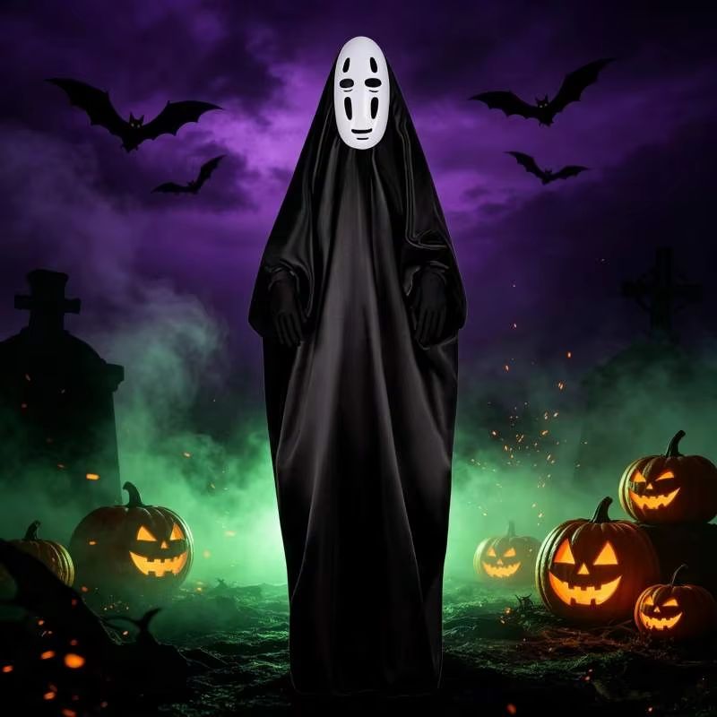Kostum Cosplay Pria Tanpa Waja - Anime Cosplay Face ulasan dan harga