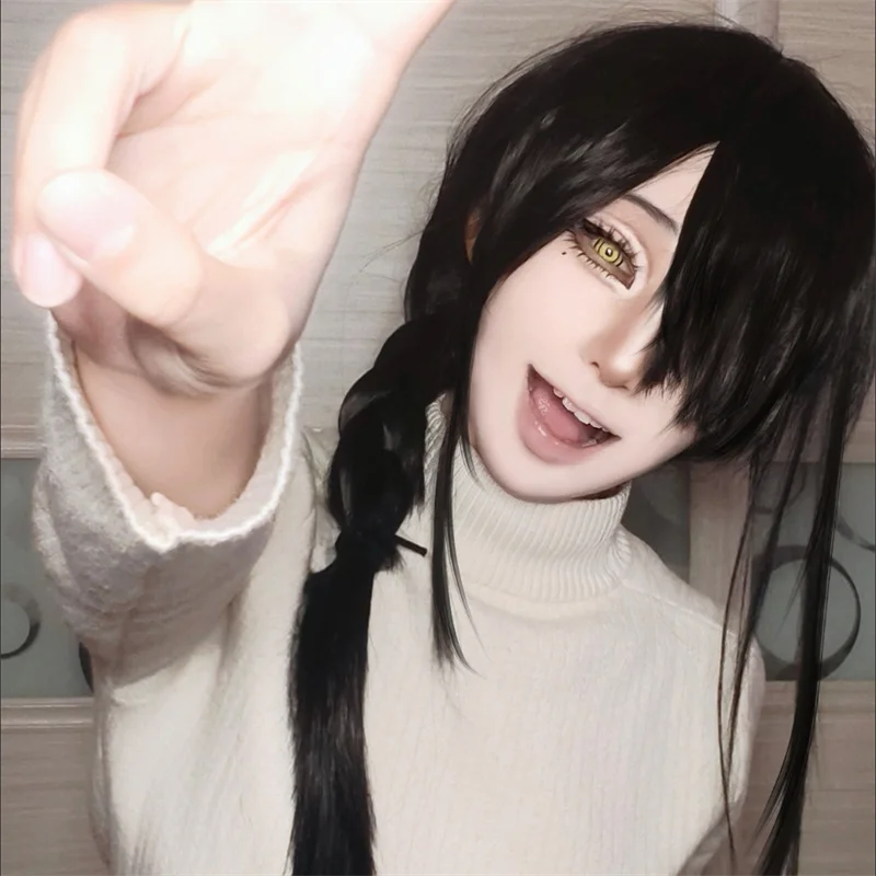Wig Cosplay Dewasa Anime Chain - Anime Cosplay Chainsaw Man ulasan dan harga