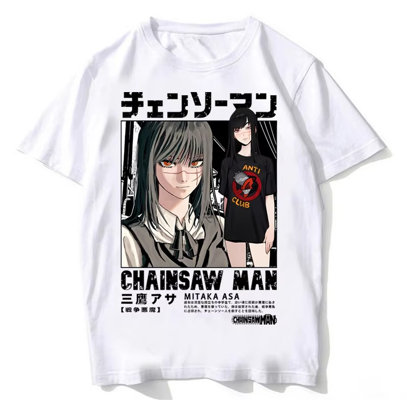 2026 Baru Chainsaw Man Asa Tee - Anime Cosplay Chainsaw Man ulasan dan harga