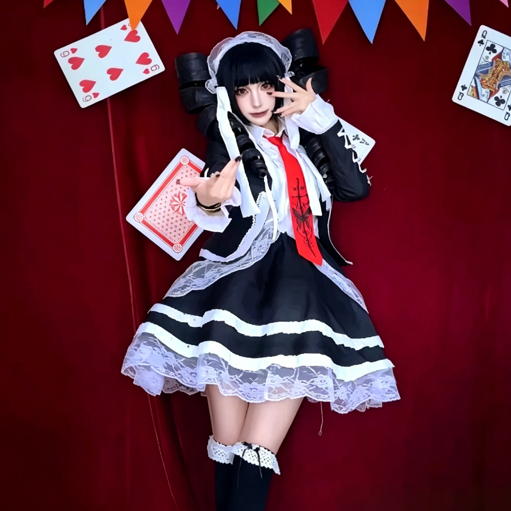 Dangaronpa Celestia Ludenberg  - Anime Cosplay Kostüm ulasan dan harga