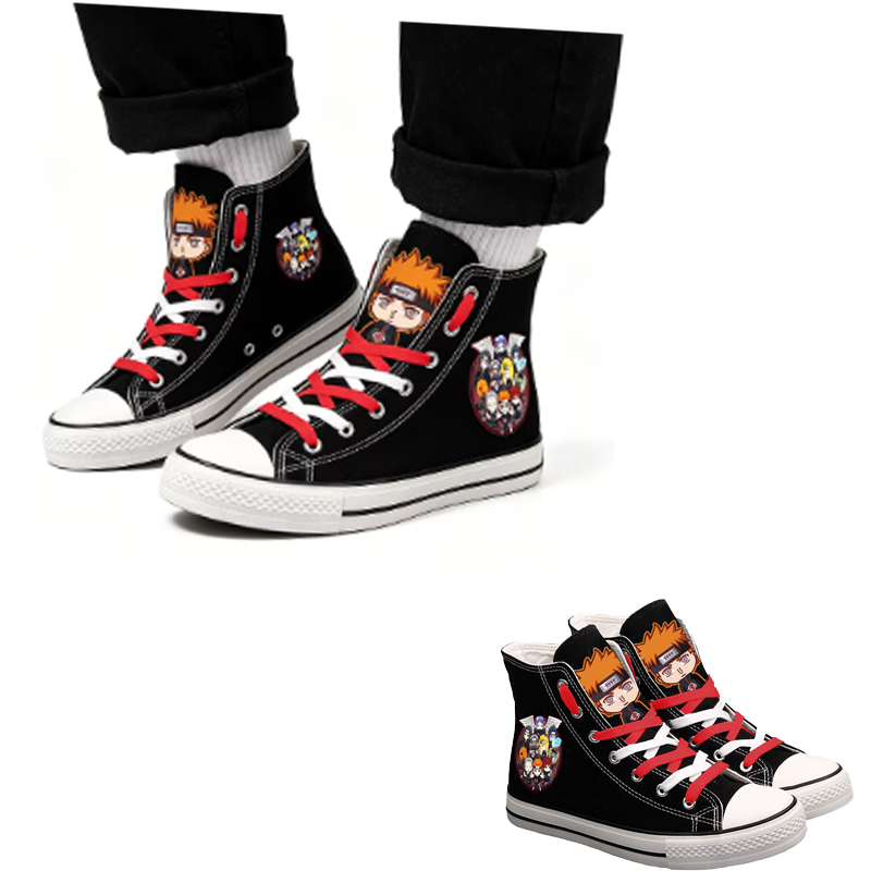 Sepatu Kanvas High-Top Naruto  - Anime Cosplay Couples Ideas ulasan dan harga