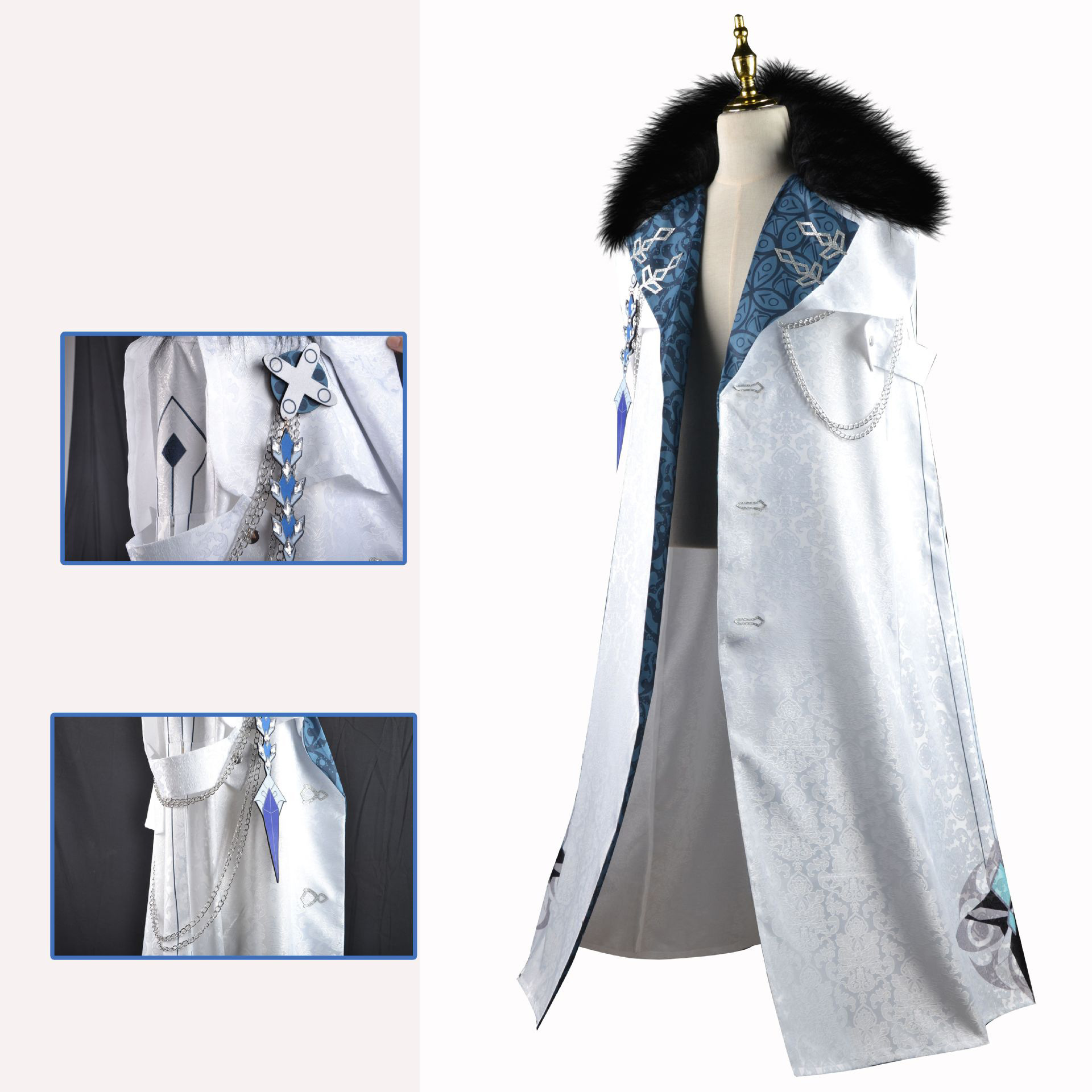Fatui kostum Cosplay harbr, ju - Bleach Captain Coat ulasan dan harga