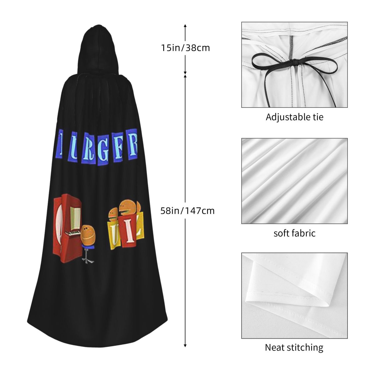 Burger Quiz Logo Baru Jubah Pa - Anime Cosplay Quiz ulasan dan harga