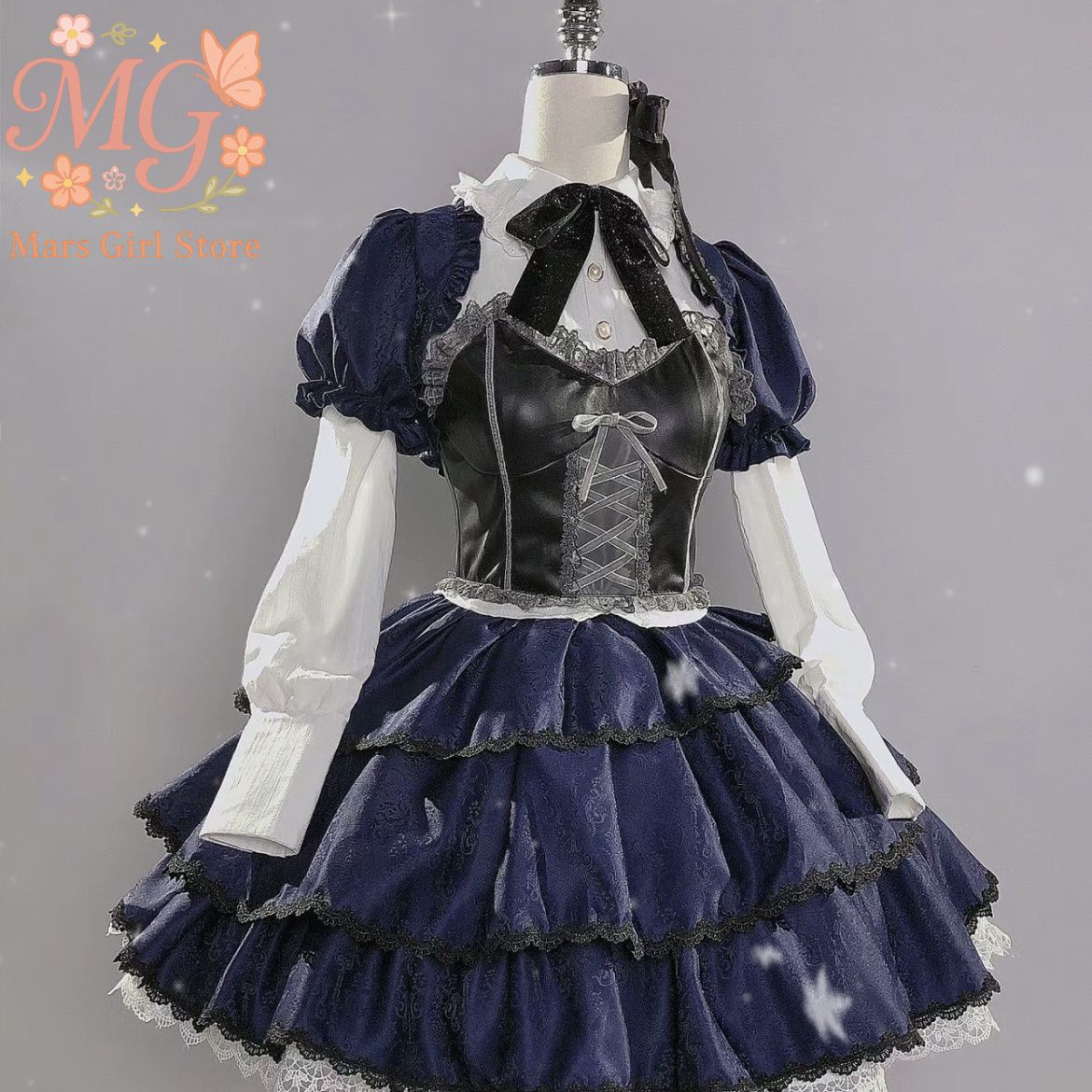 Kostum Cosplay Rikka Takanashi - Anime Cosplay Lolita ulasan dan harga