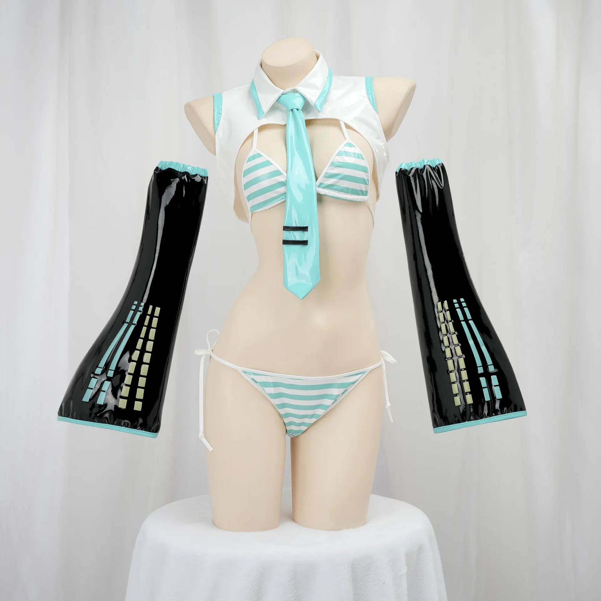 Kostum Cosplay Anime Miku, Set - Anime Cosplay Bikini ulasan dan harga