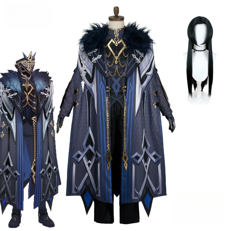 Kostum Cosplay Fatui The Capta - Anime Cosplay Mask ulasan dan harga