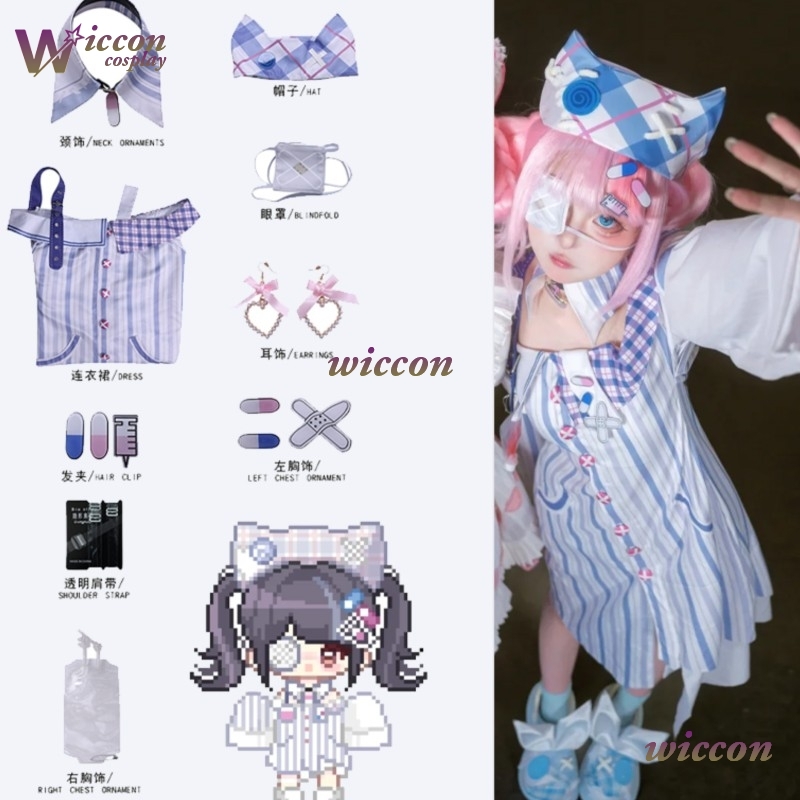 WuHu Infinity Nikki Kostum Cos - Anime Cosplay Girl Ideas ulasan dan harga