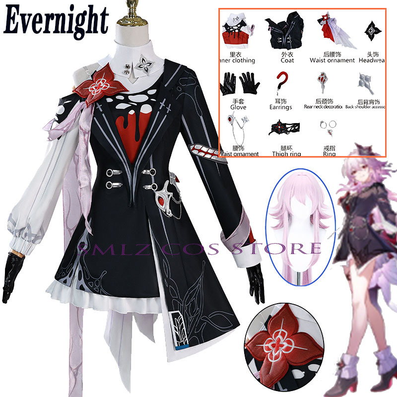 Kostum Cosplay Evernight Baru  - Anime Cosplay Dress ulasan dan harga