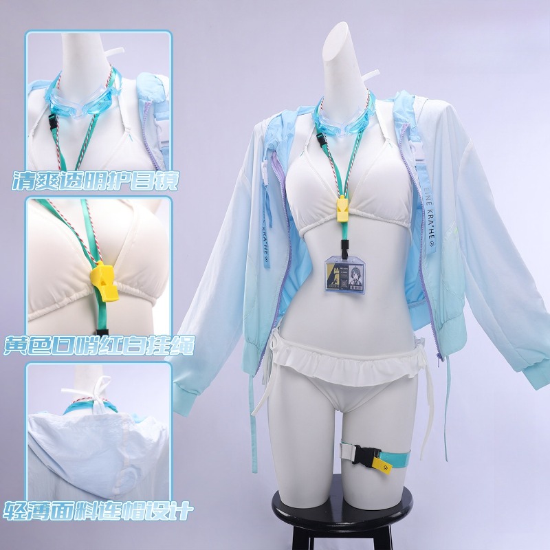 La Pluma Baju Renang Game Arkn - Anime Cosplay Bikini ulasan dan harga