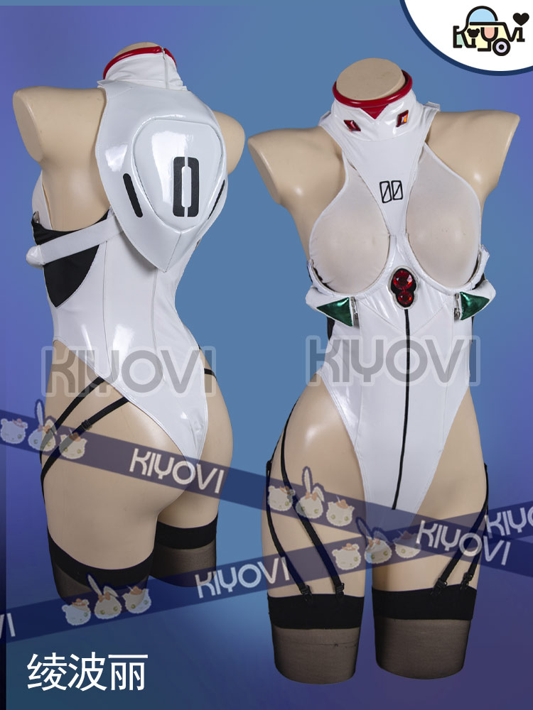 Ayanami Rei Wanita PU Jumpsuit - Anime Cosplay Bikini ulasan dan harga