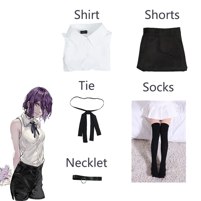 Kostum Cosplay Anime Reze Chai - Anime Cosplay Chainsaw Man ulasan dan harga