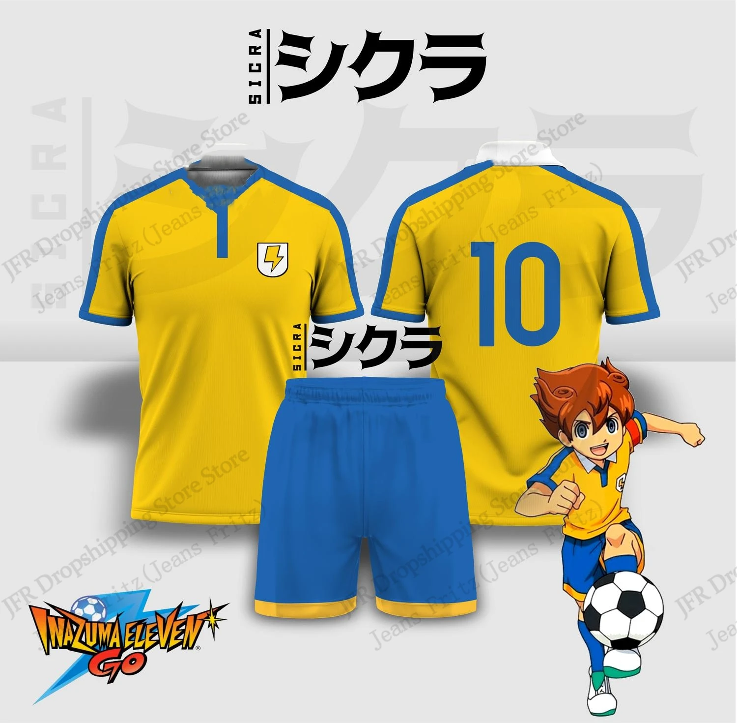 Set Jersey Jersey Inazuma Elev - Anime & Cosplay Expo Acx 2025 ulasan dan harga