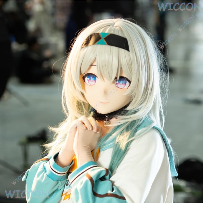 Kigurumi Masker Wajah Wanita C - Anime Cosplay Face ulasan dan harga