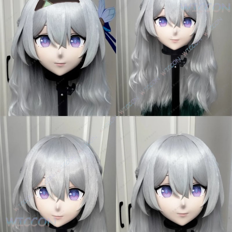 Kigurumi Masker Wajah Wanita C - Anime Cosplay Face ulasan dan harga