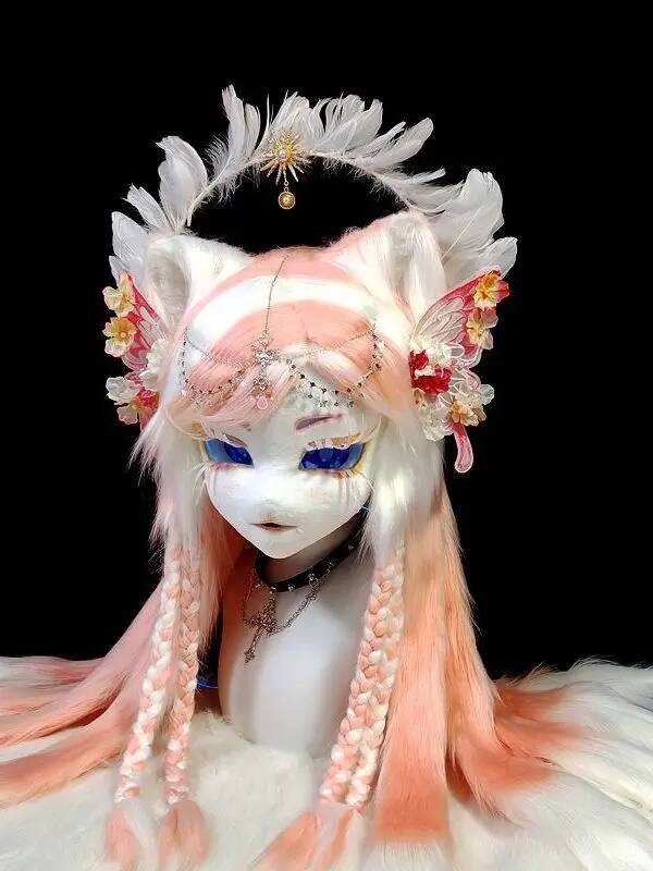 Kepala Fursuit Kig Buatan Tang - Anime Cosplay Mask ulasan dan harga